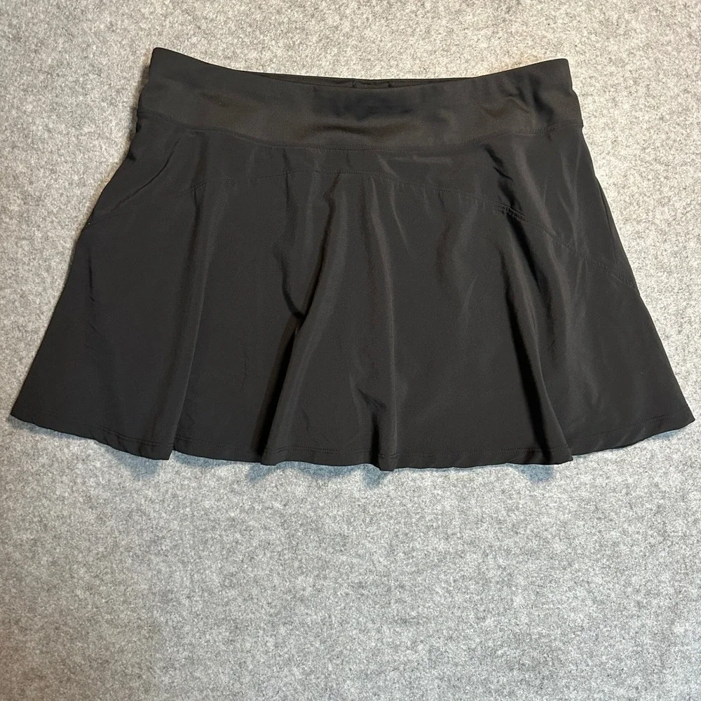 All in Motion Active‎ Skort Large Black Recycled Polyester Spandex Stretch